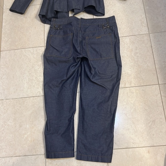 AX Armani Exchange navy cotton blended pants set size:4 & 27” - Picture 7 of 7